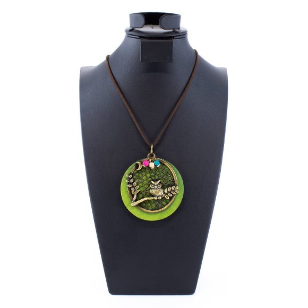 Houtuil Green Necklace